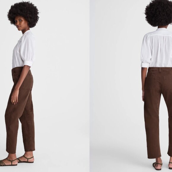 The Darted Barrel-Leg Utility Pant - Picture 3 of 5